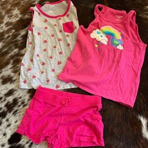 shorts and tank set random brands